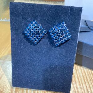 Royal Blue Crystal Stud Earrings