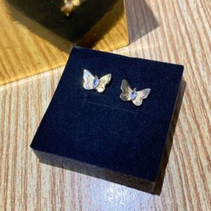 Minimal Gold Butterfly Stud Earrings